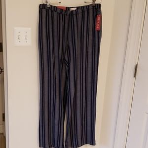 Merona Size M  Blue and White Wide Leg Pants